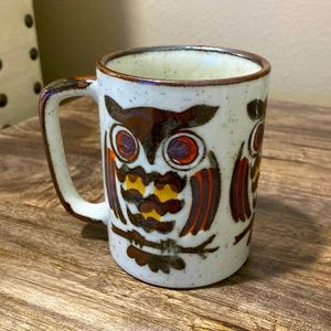 🌼 Stoneware owl mug